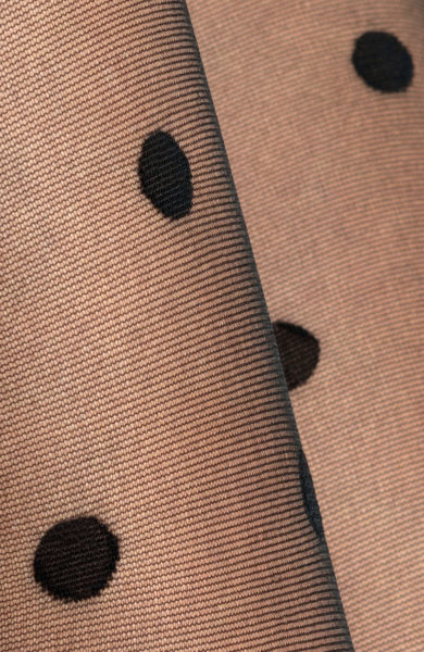 Černé silonky s velkými puntíky punčocháče Arosa