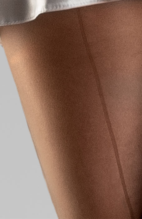 Modische beige Feinstrumpfhose mit Naht Collanteria LasVegas